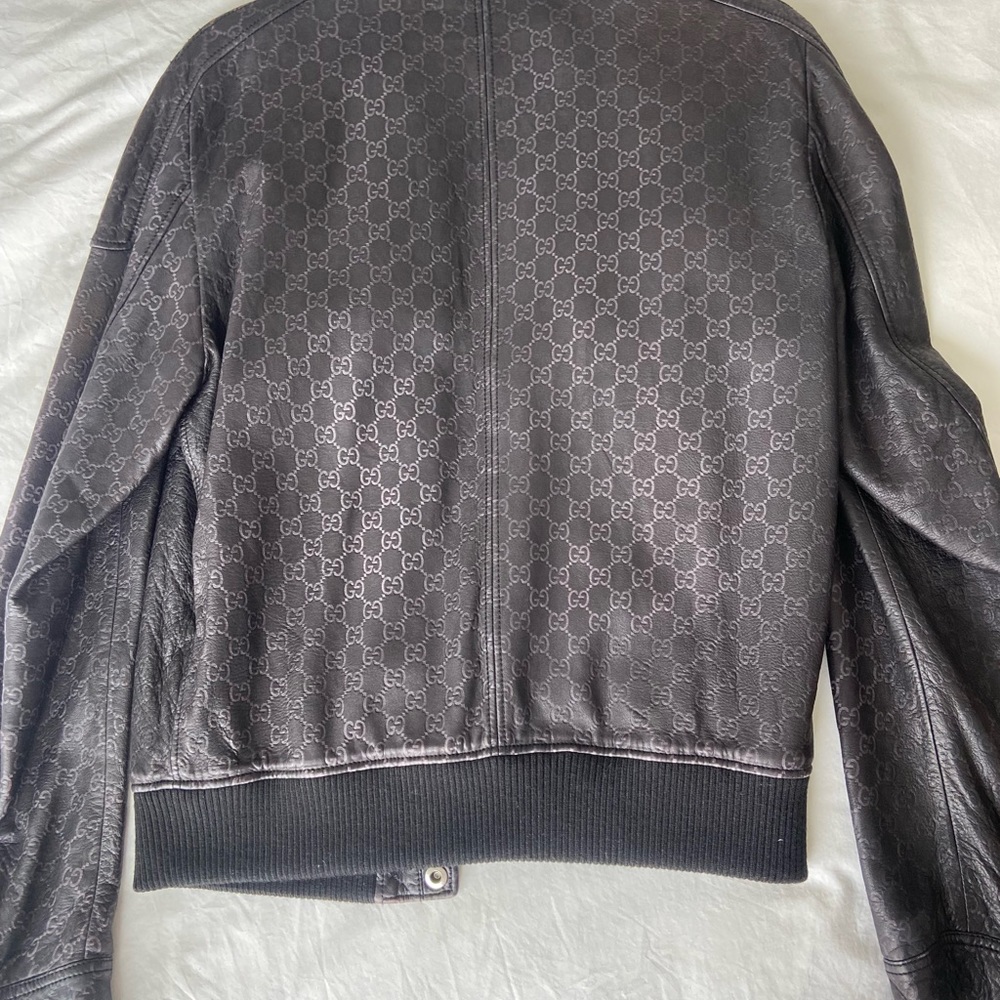Gucci mens leather bomber - Picture 6 of 9